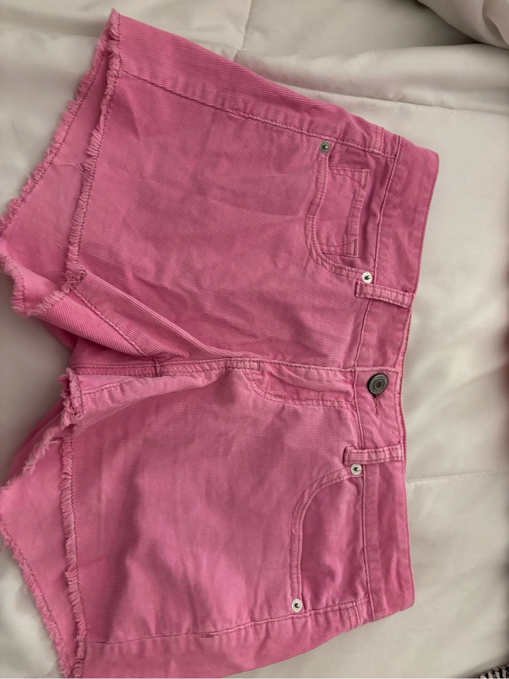 American Eagle Outfitters Pink Denim Cutoff Shorts